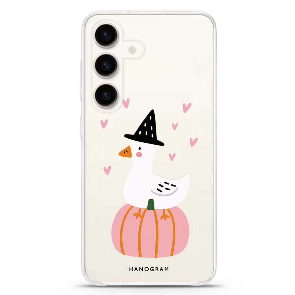 The Pumpkin Perch Goose Samsung Galaxy 水晶透明保護殼