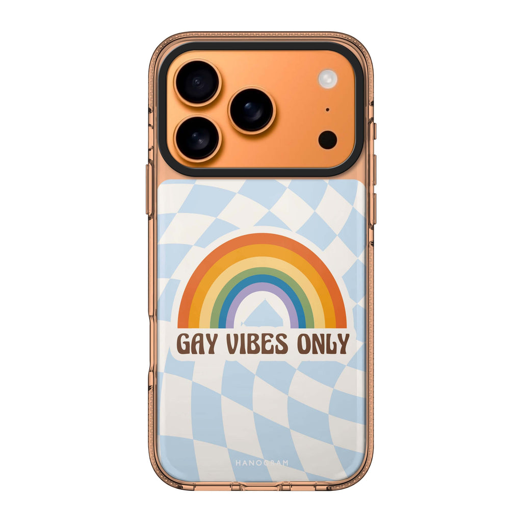 Gay Vibes Only iPhone 17 Pro Max MagSafe 水晶透明保護殼 文字設計設計 圖1