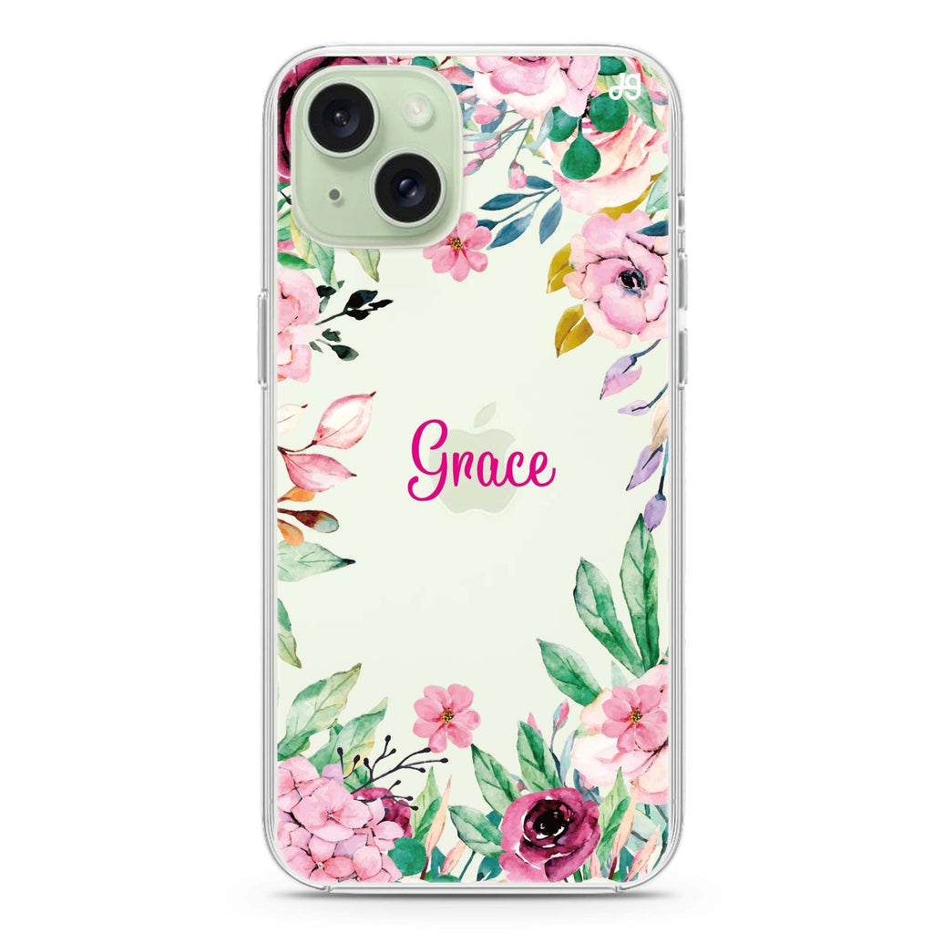 Floral Dream II iPhone 15 水晶透明保護殼
