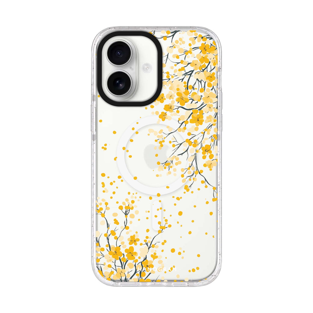 Butter Petals iPhone 17 水晶透明保護殼正面展示