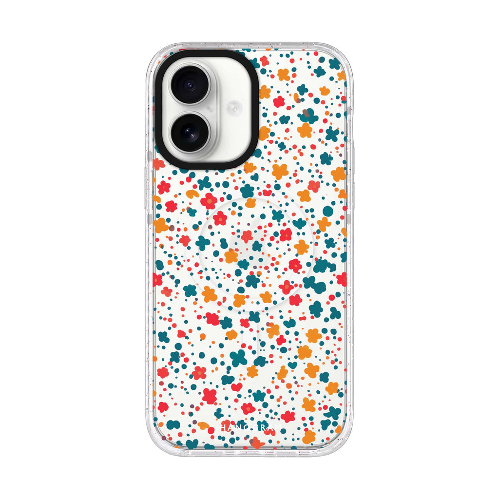 Vintage Sprig iPhone 17 水晶透明保護殼正面展示