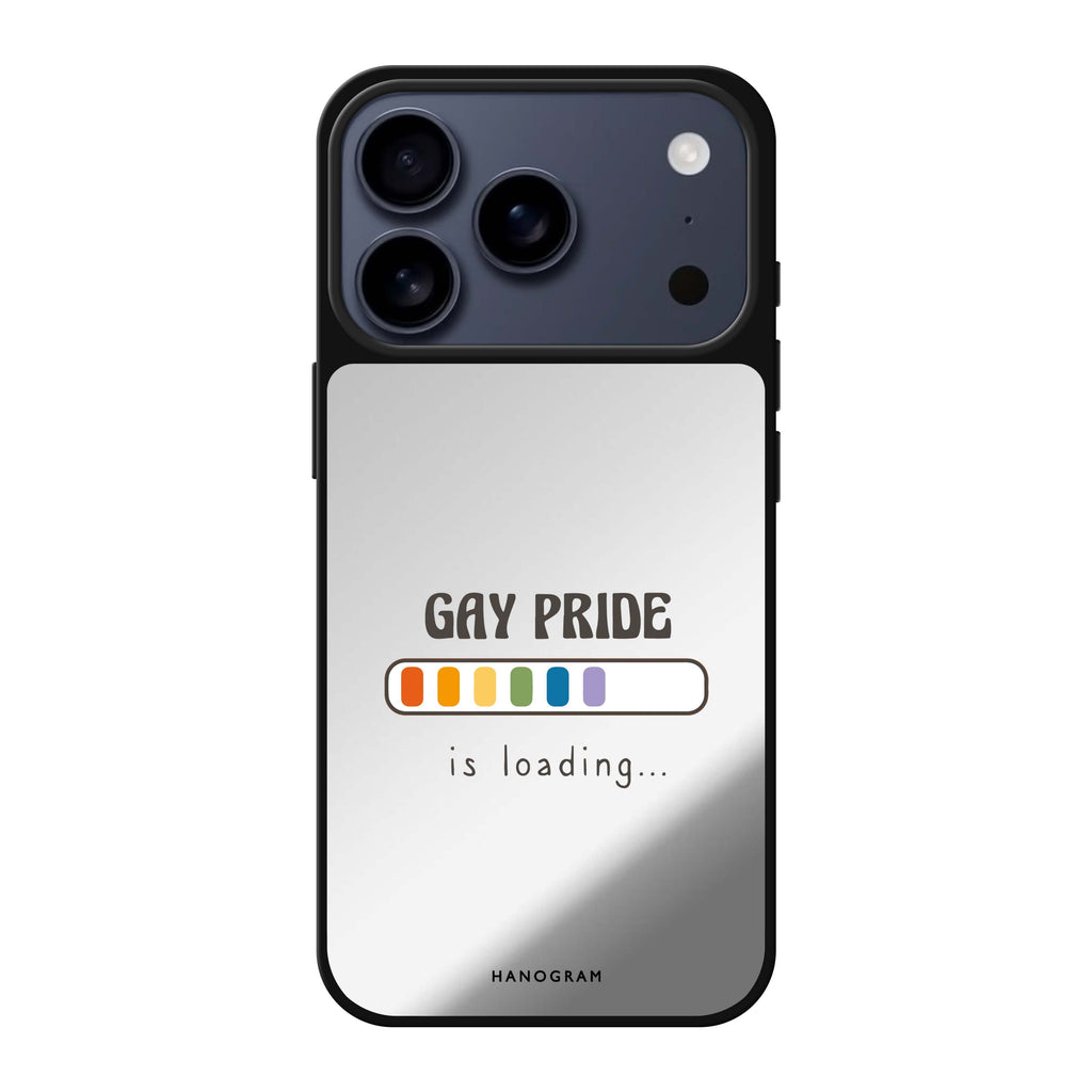 Gay Pride is loading 彩色文字 iPhone 17 Pro Max 鏡面手機殼主圖