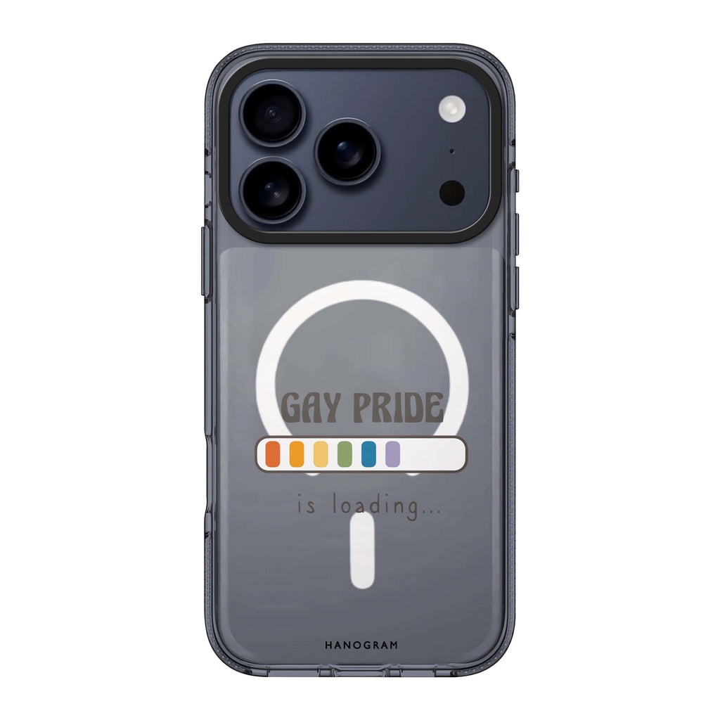 Gay Pride is loading iPhone 17 Pro Max MagSafe 水晶透明保護殼 文字設計設計 圖1
