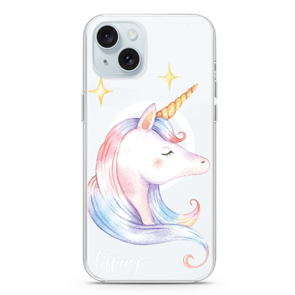 Wonderful Floral iPhone 15 Plus Magsafe 兼容水晶透明保護殼
