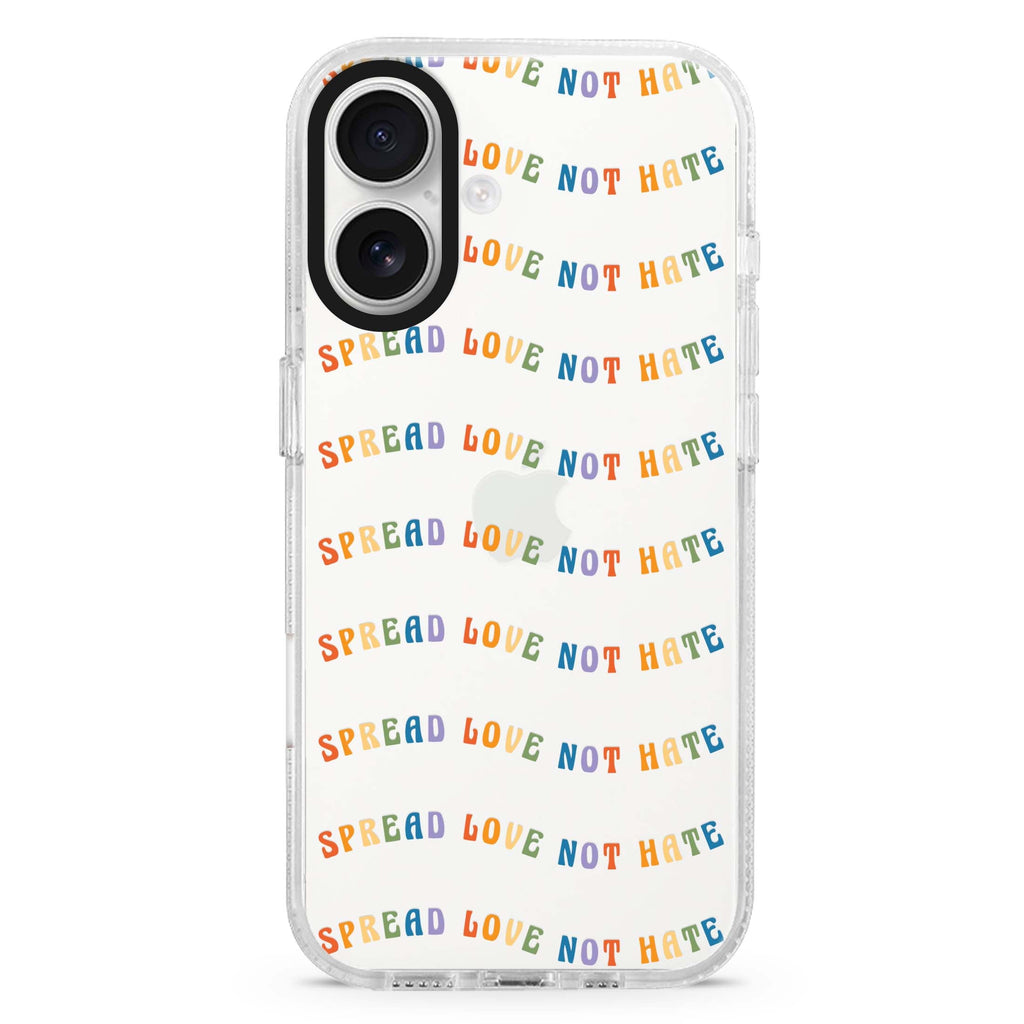 Spread Love not Hate 水晶透明保護殼