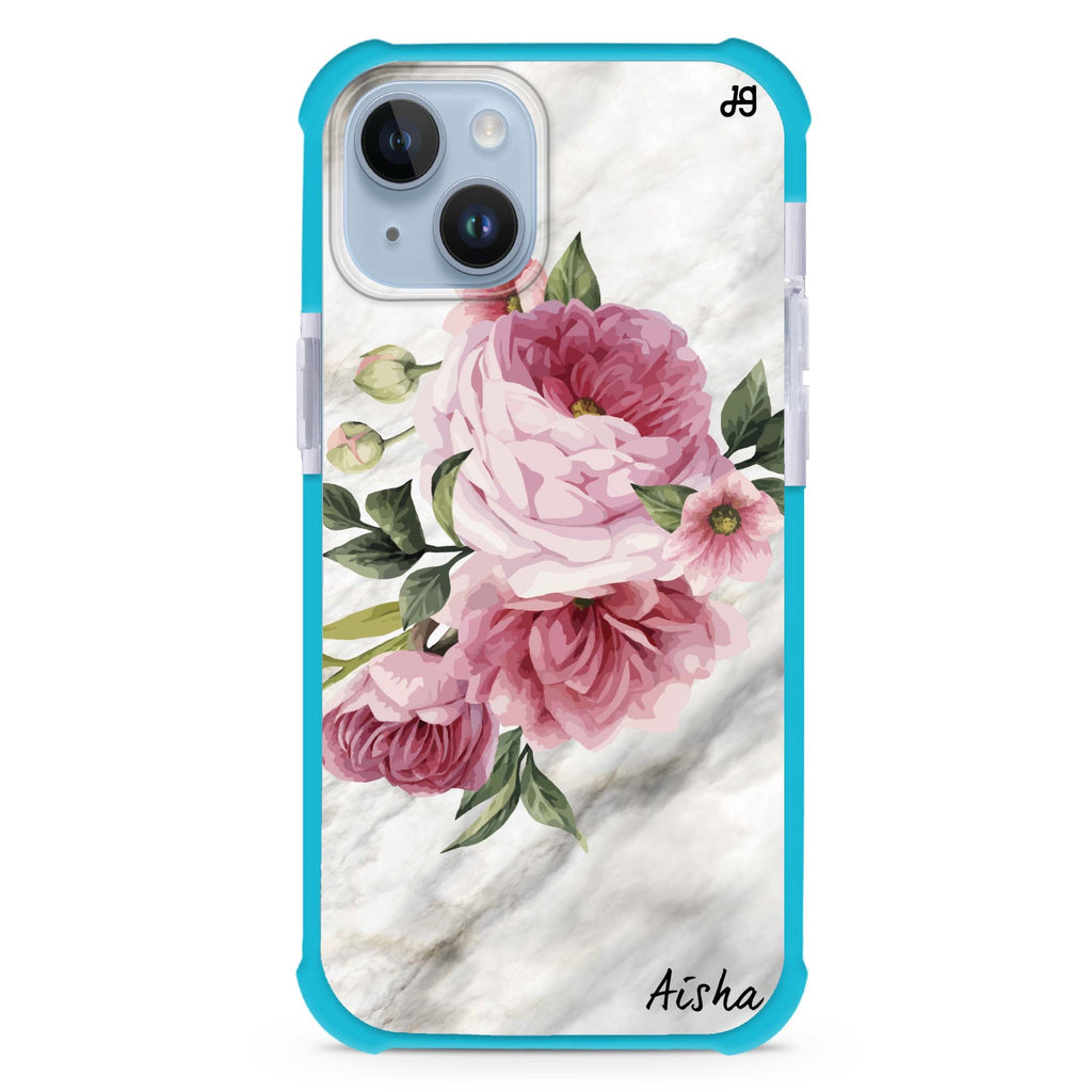 Floral & Marble 超強防摔保護殼