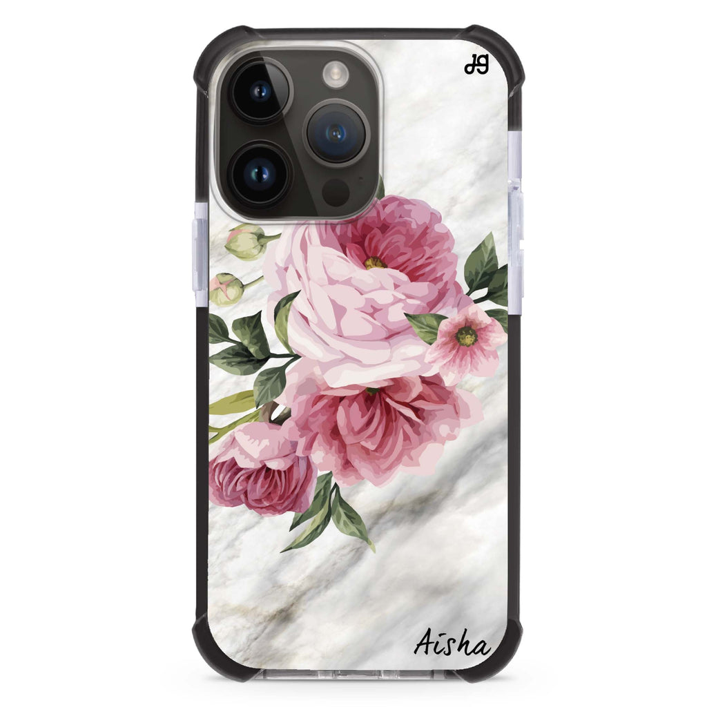 Floral and Hamster iPhone Magsafe 兼容超強防摔保護殼