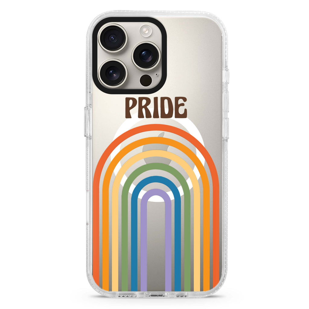 Rainbow Pride Magsafe 兼容水晶透明保護殼