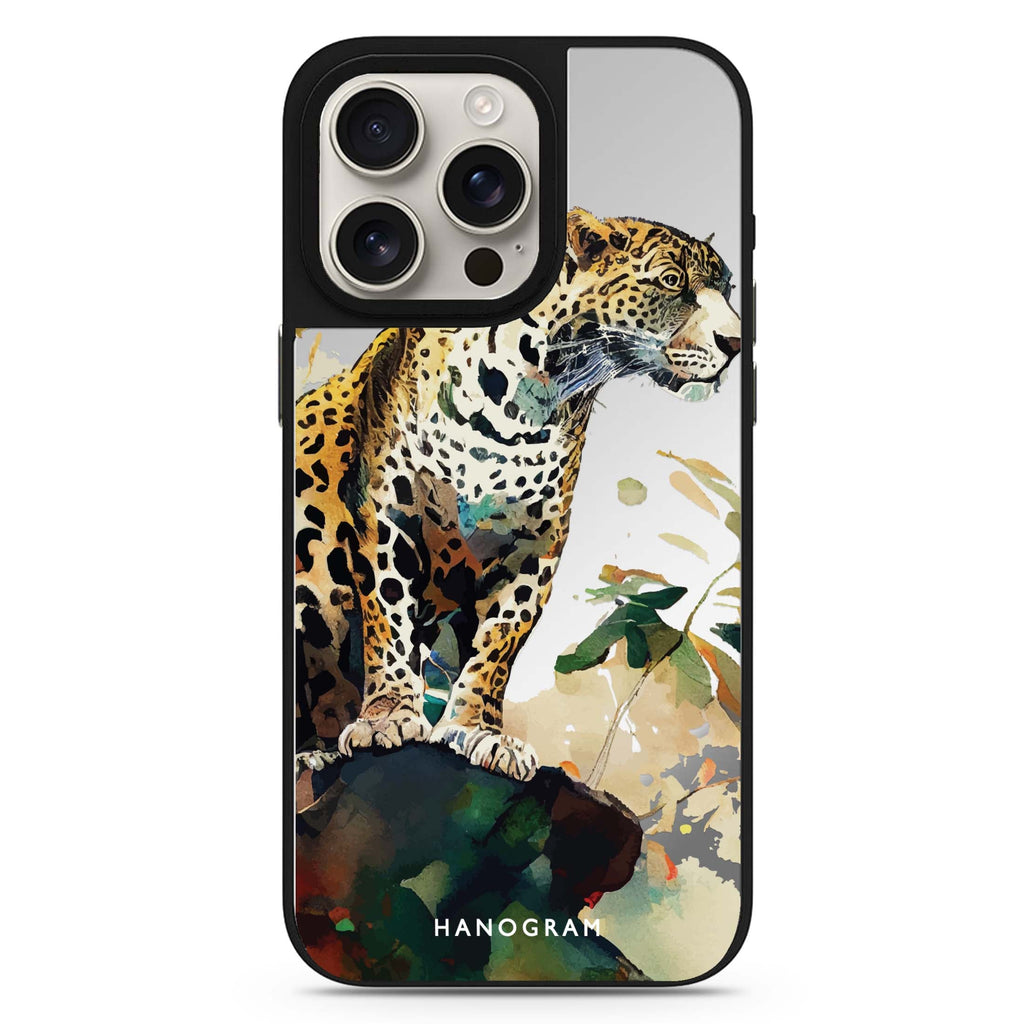 A leopard 鏡面手機殼