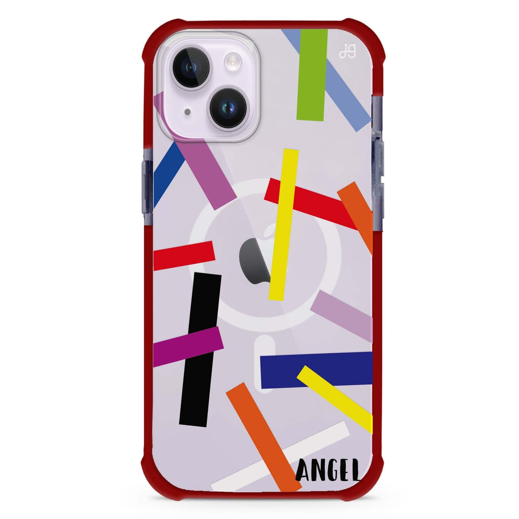Abstract Art iPhone 15 Plus Magsafe 兼容超強防摔保護殼