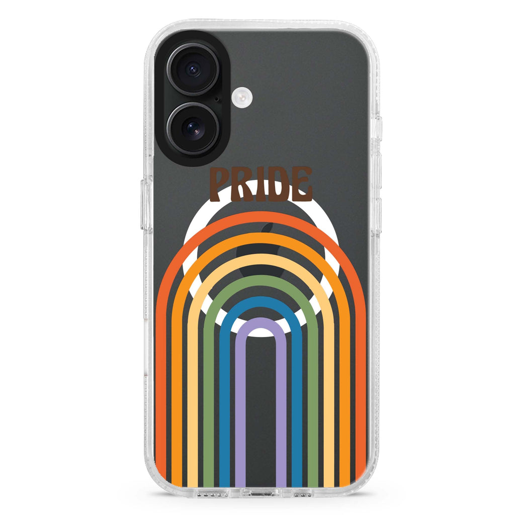 Rainbow Pride Magsafe 兼容水晶透明保護殼