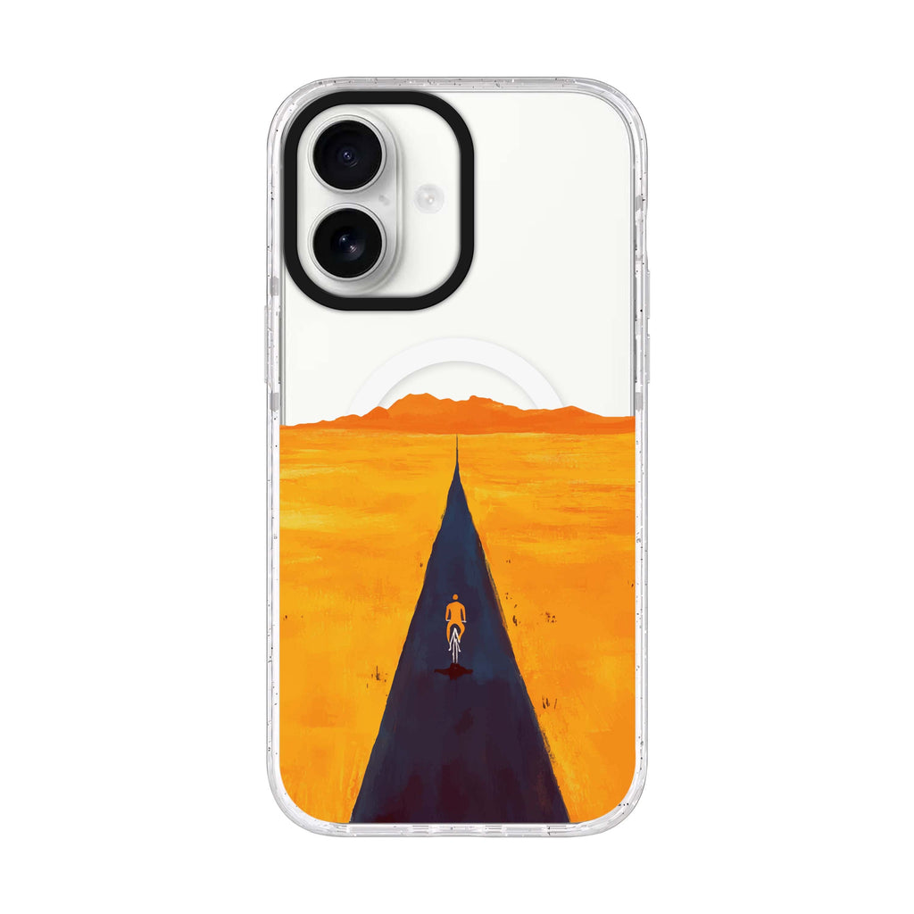 Ride Alone iPhone 17 水晶透明保護殼正面展示