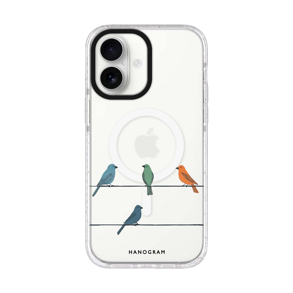 Three Little Hues iPhone 17 水晶透明保護殼正面展示