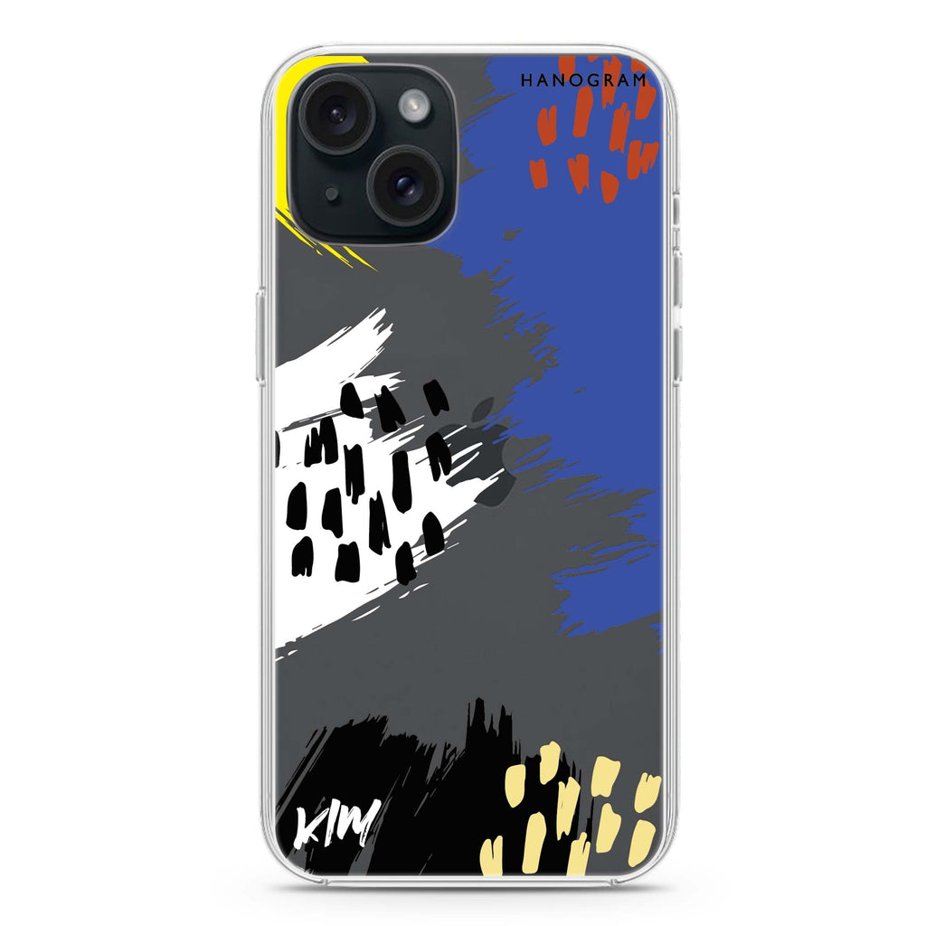 Trendy Abstract I iPhone 15 plus 水晶透明保護殼