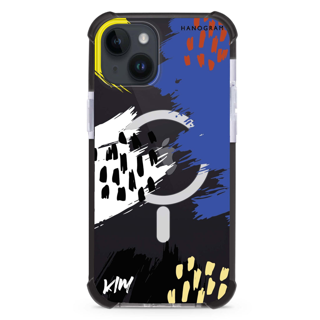 Trendy Abstract I iPhone 15 Plus Magsafe 兼容超強防摔保護殼