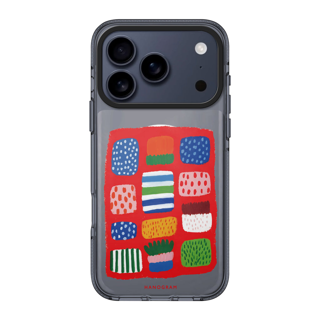 Tropical Candy Lines iPhone 17 Pro Max MagSafe 水晶透明保護殼 美食圖案設計 圖1