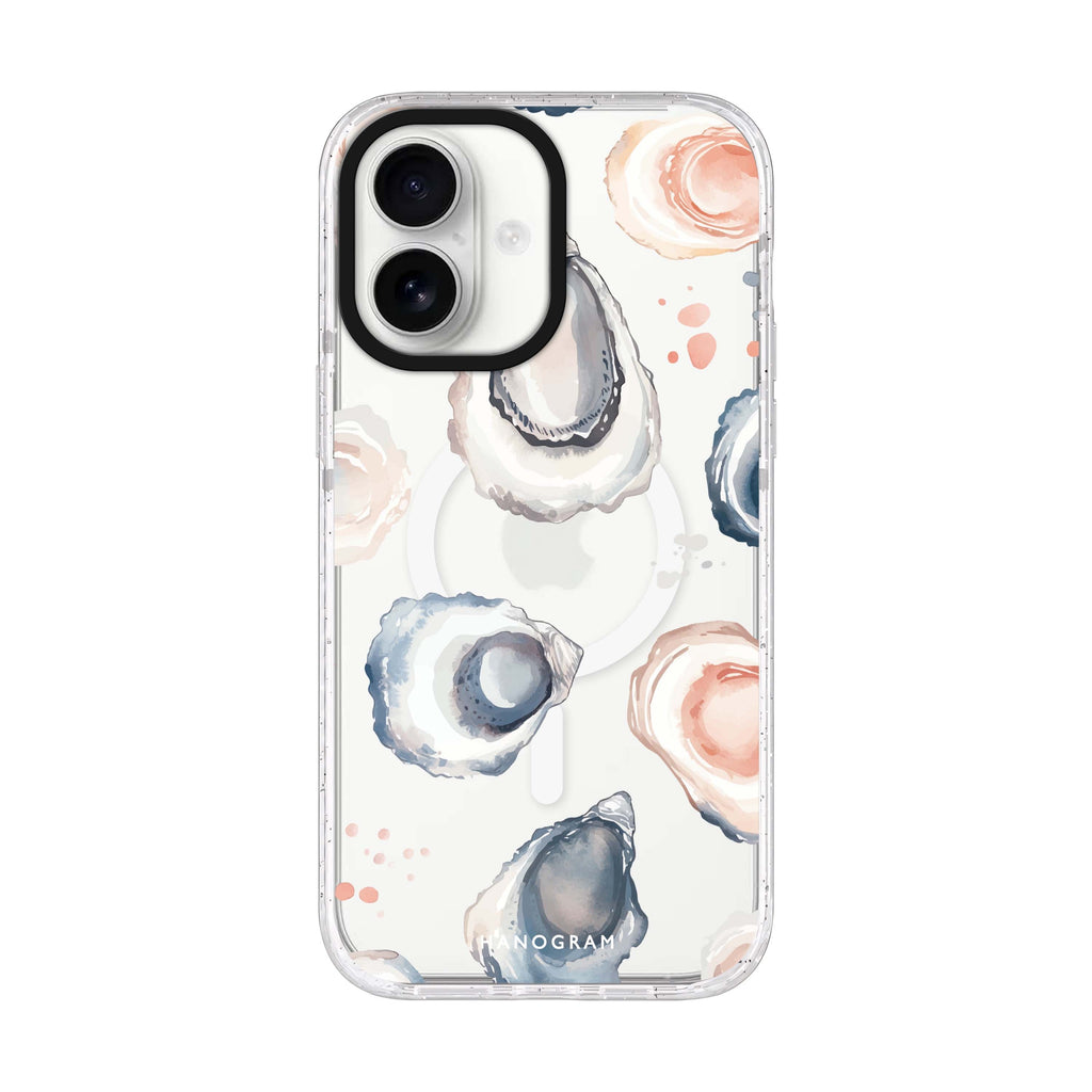 Oyster Whisper iPhone 17 水晶透明保護殼正面展示