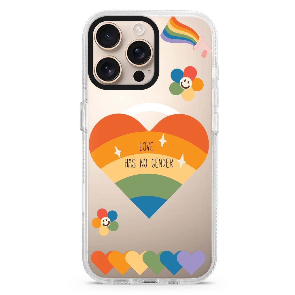 Love Has no gender Magsafe 兼容水晶透明保護殼