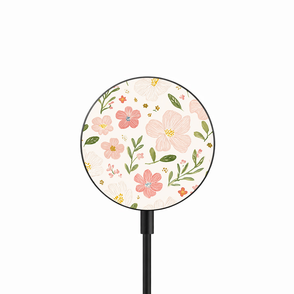 Blush Spring Florals 25W 磁吸無線充電器