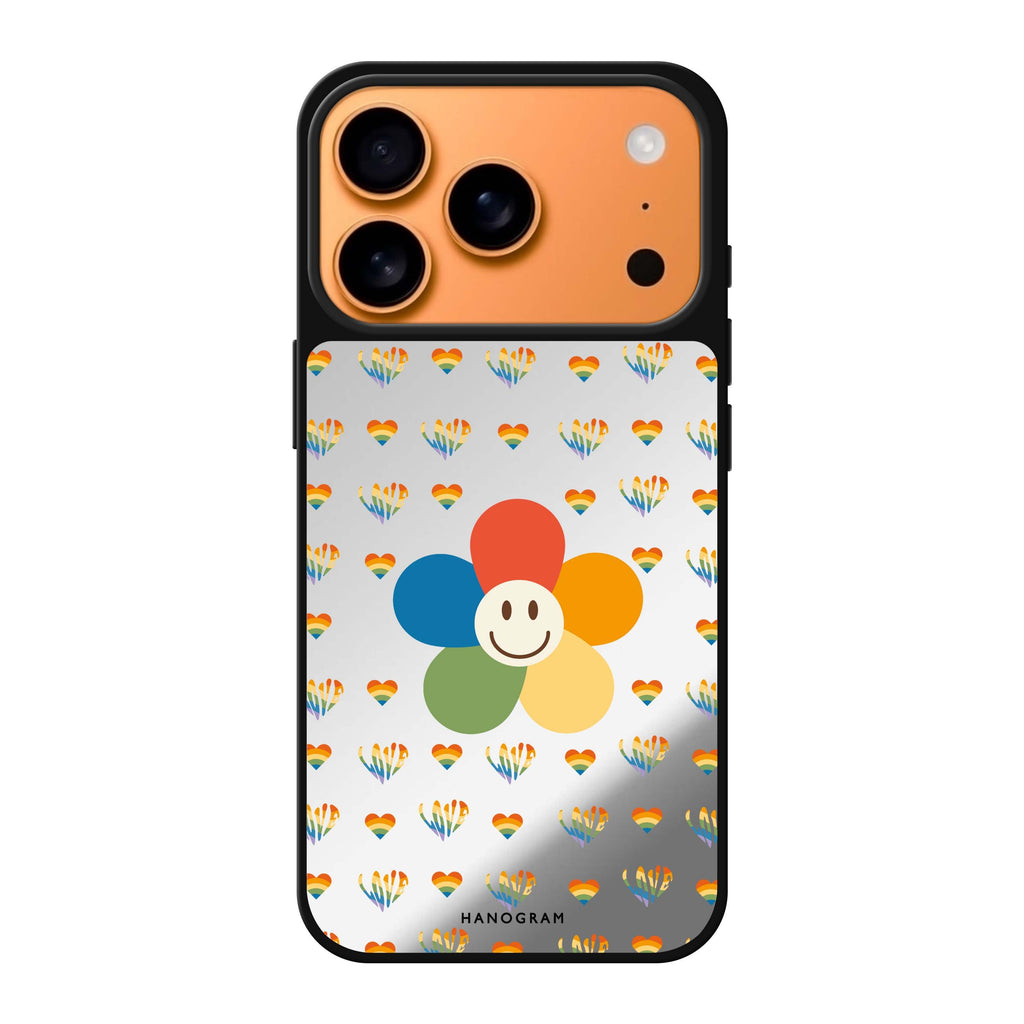 Rainbow Floral 鏡面手機殼