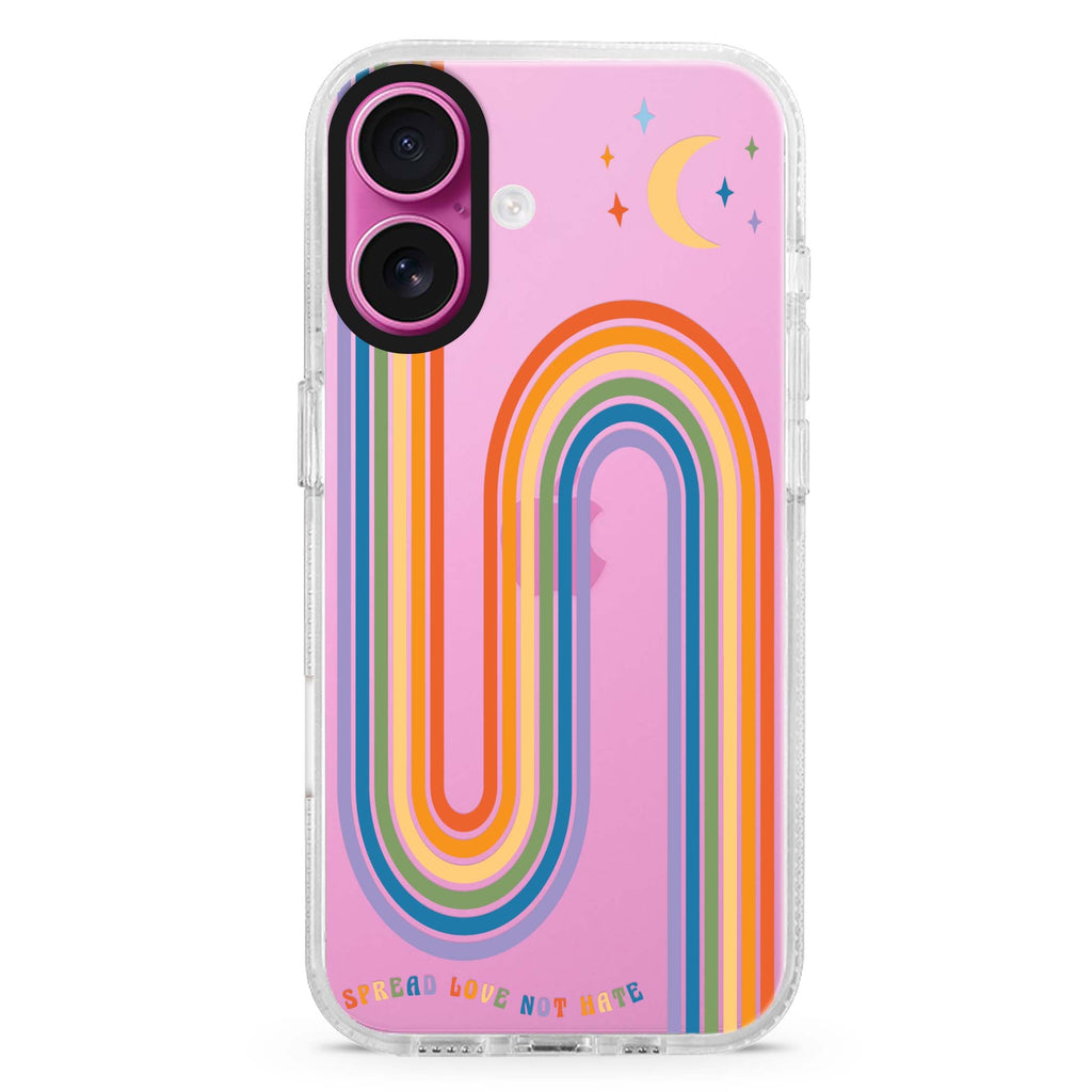 Spread Love with rainbow 水晶透明保護殼