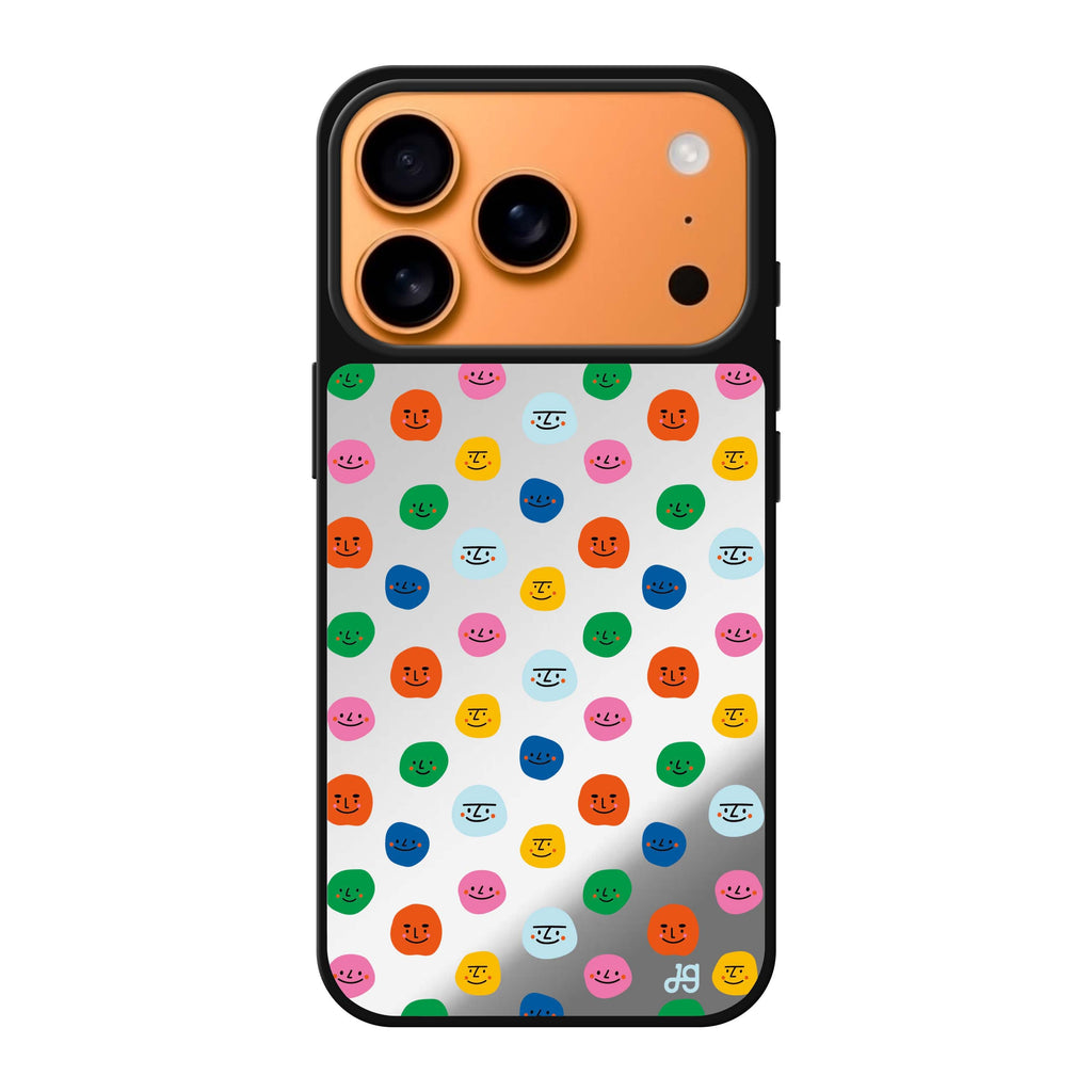 Make me smile 文字 iPhone 17 Pro Max 鏡面手機殼主圖