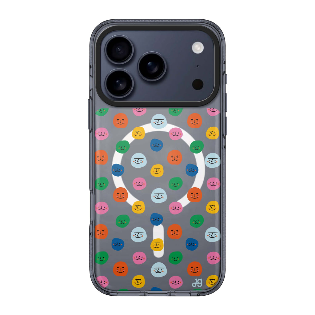 Make me smile iPhone 17 Pro Max MagSafe 水晶透明保護殼 文字設計設計 圖1