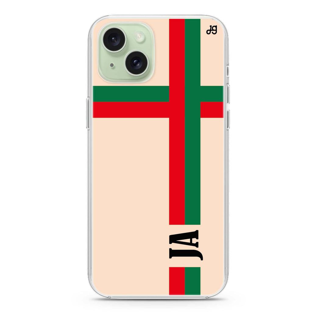 Matching Stripes iPhone 15 plus 水晶透明保護殼