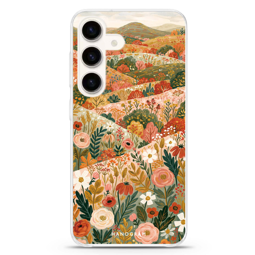 Hills Sewn with Flowers Samsung Galaxy 水晶透明保護殼
