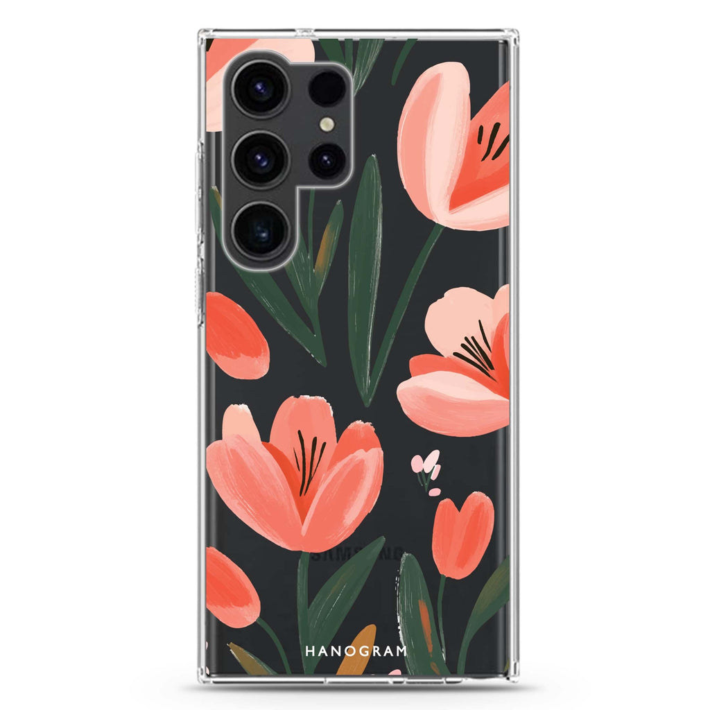 Tulip Joy Samsung Galaxy Ultra 透明保護殼，適用 S26/S25/S24/S23 Ultra，圖1