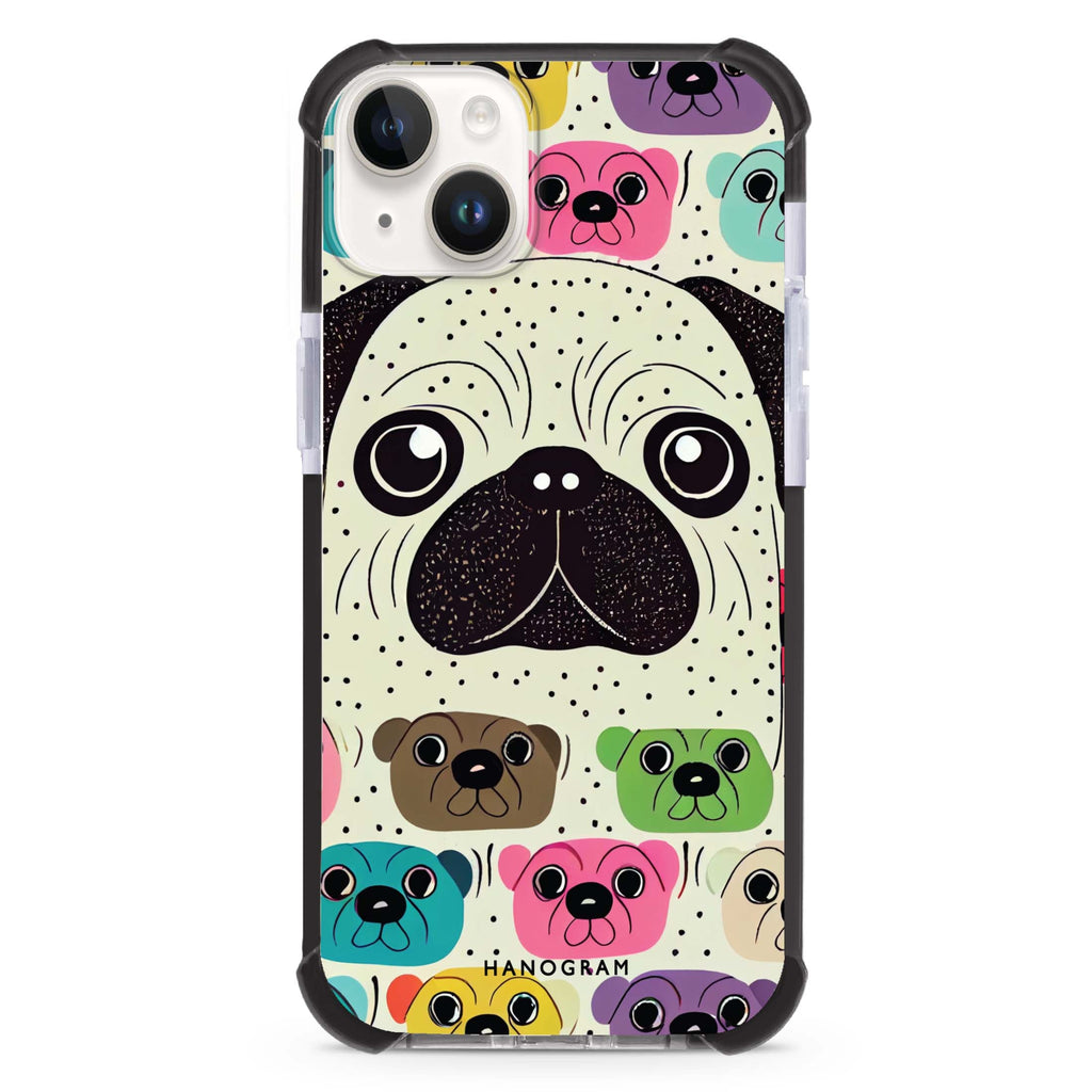 Pug Face iPhone 15 Plus Magsafe 兼容超強防摔保護殼