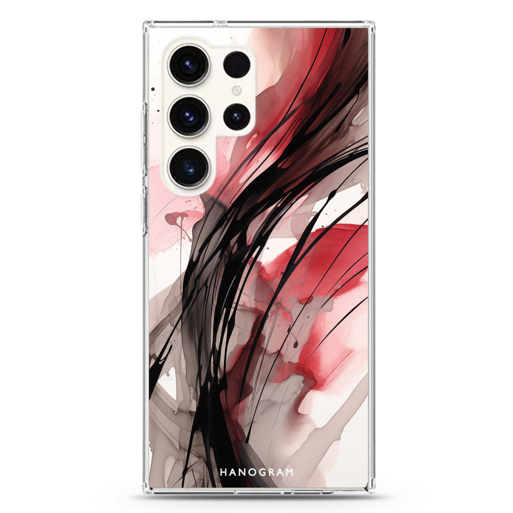 Artisan Strokes Samsung Galaxy Ultra 透明保護殼，適用 S26/S25/S24/S23 Ultra，圖1