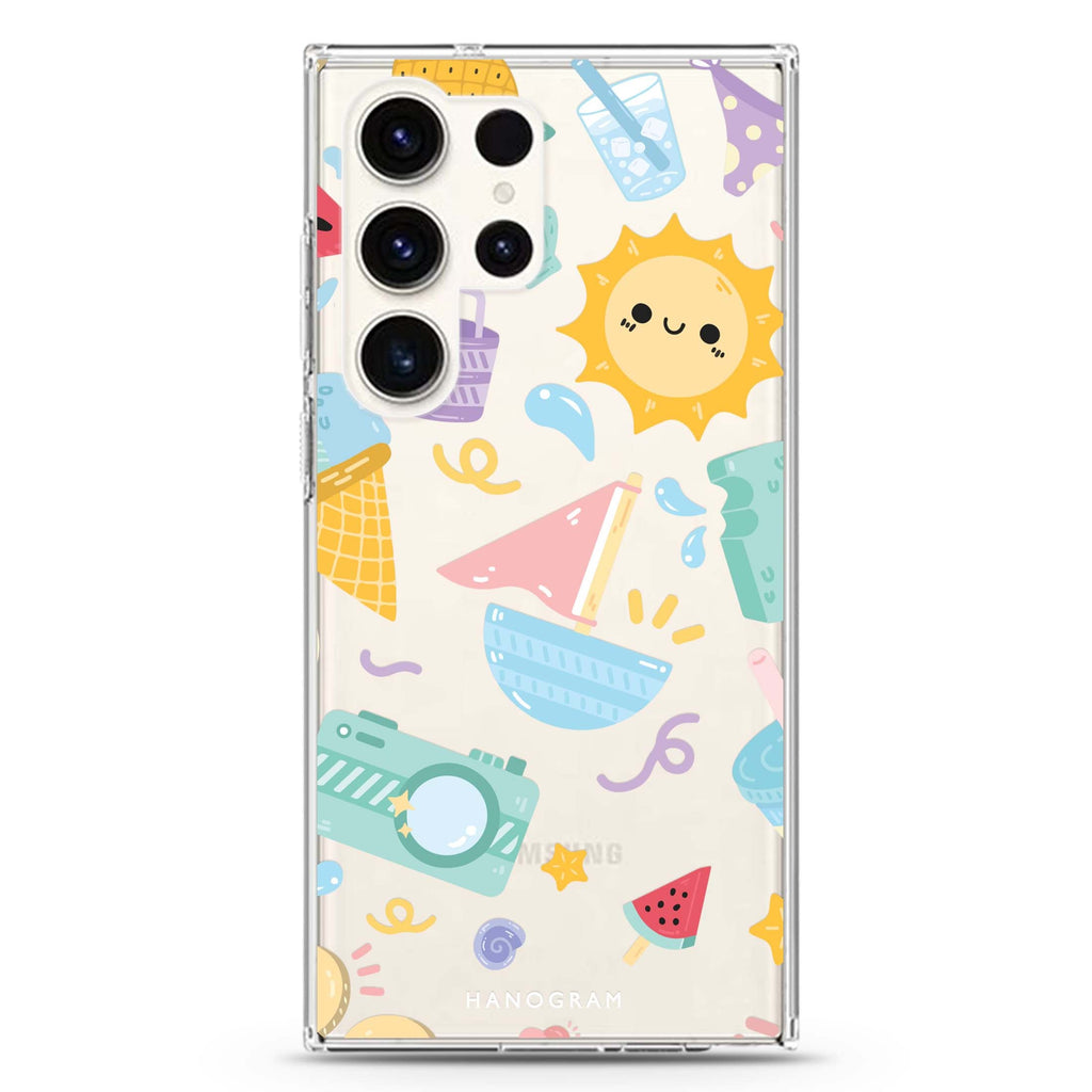 Adorable Aesthetics Samsung Galaxy Ultra 透明保護殼，適用 S26/S25/S24/S23 Ultra，圖1