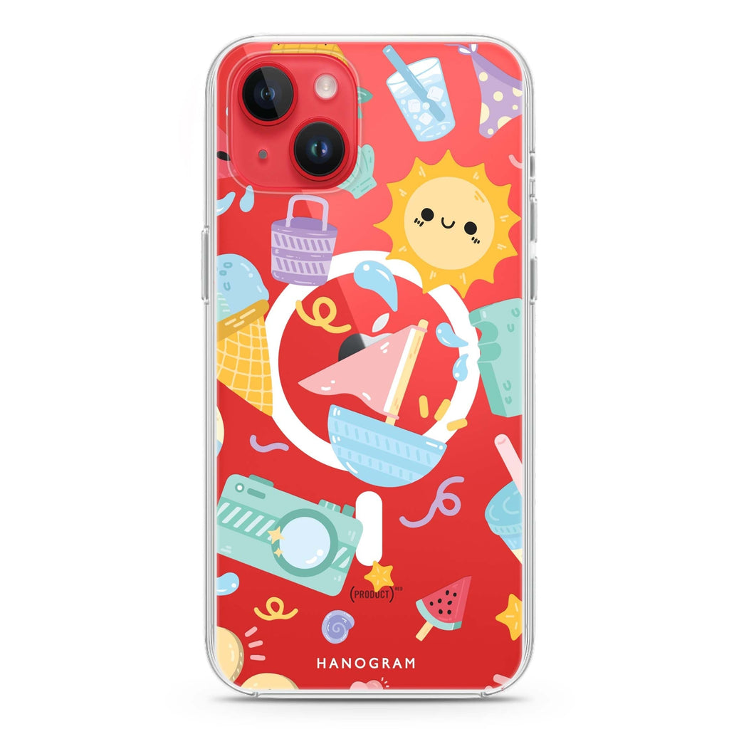 Adorable Aesthetics iPhone 14 Magsafe 兼容水晶透明保護殼