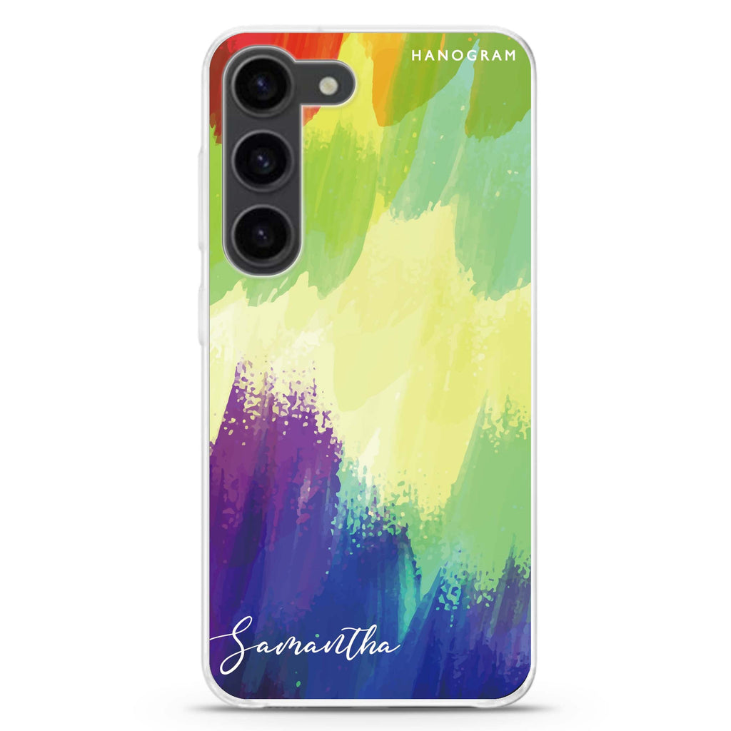 Watercolor Abstract Samsung Galaxy 水晶透明保護殼