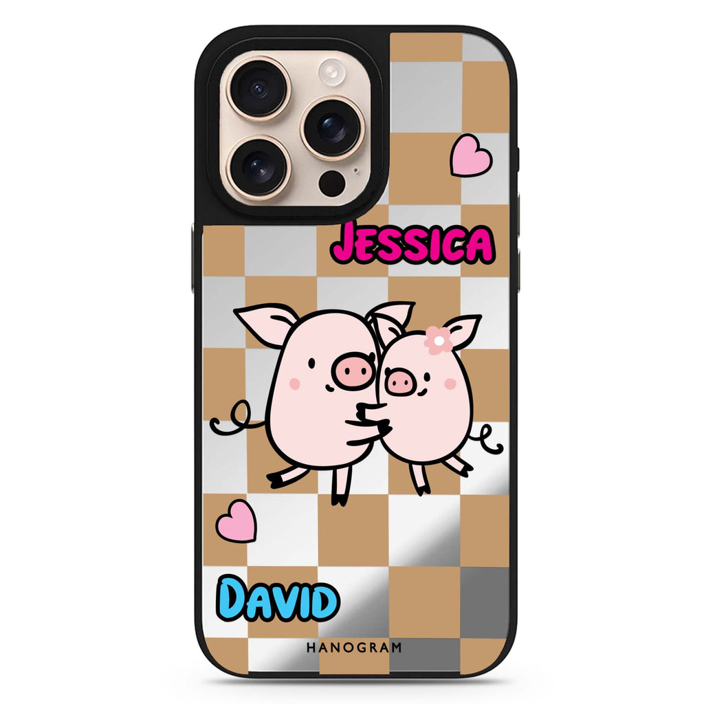 Love Pig 鏡面手機殼