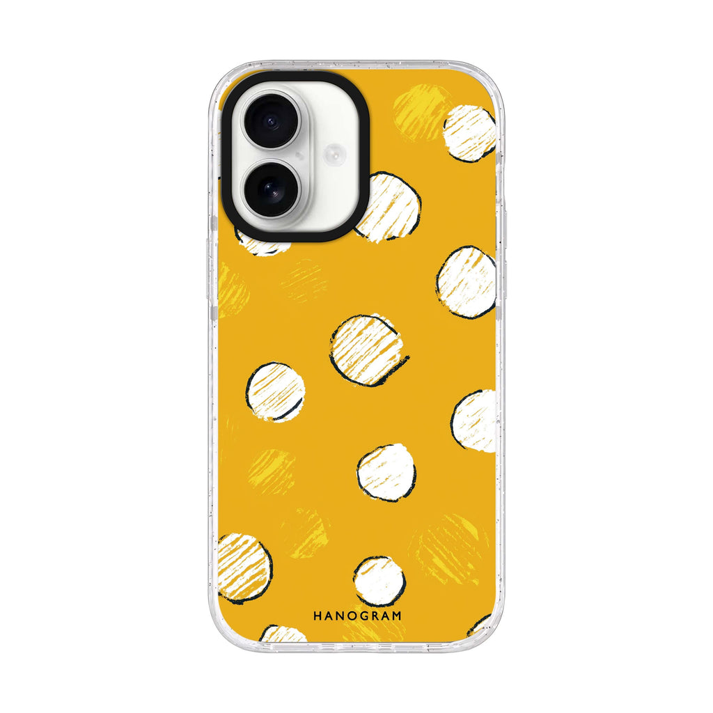 Sunny Dots iPhone 17 水晶透明保護殼正面展示