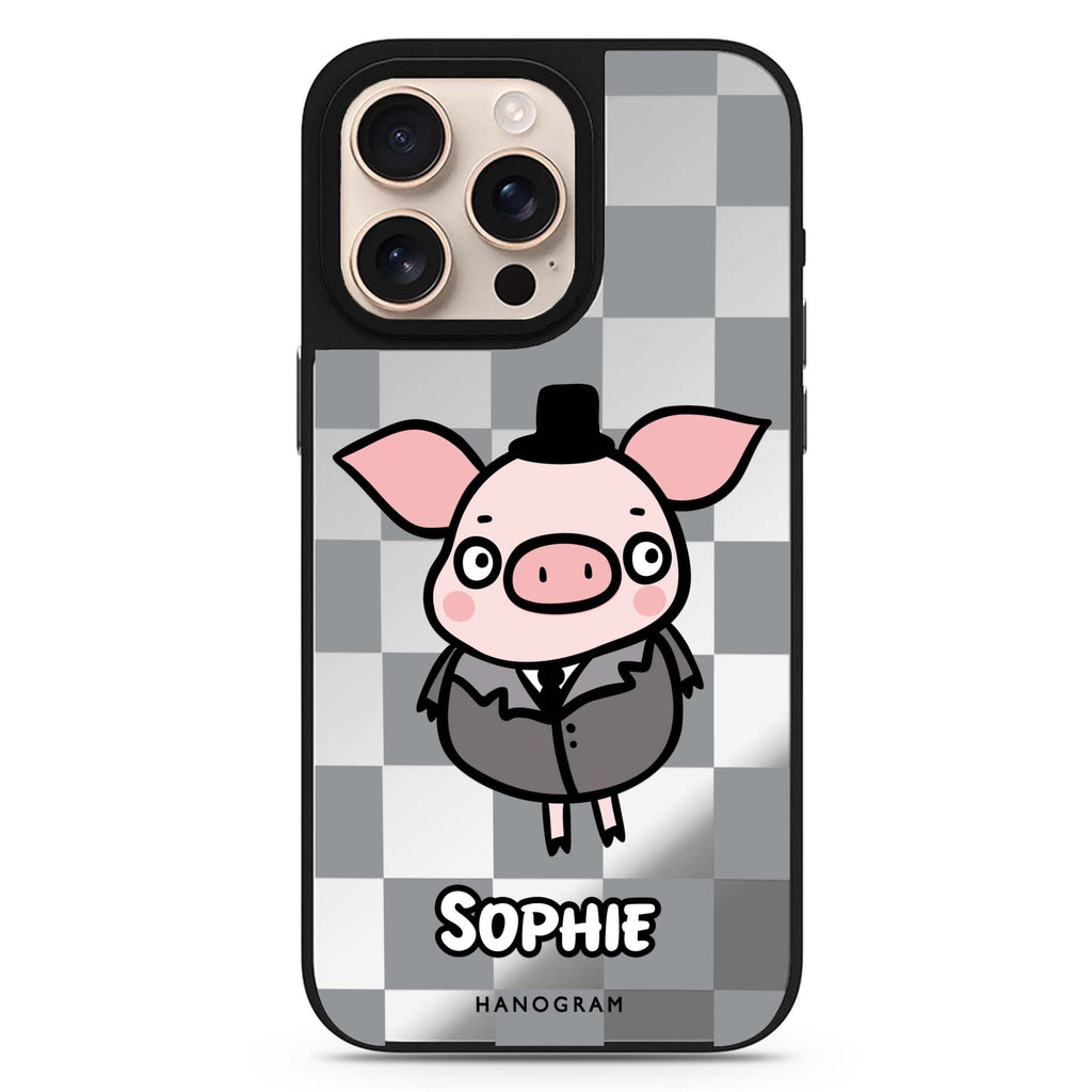 Handsome Pig 鏡面手機殼