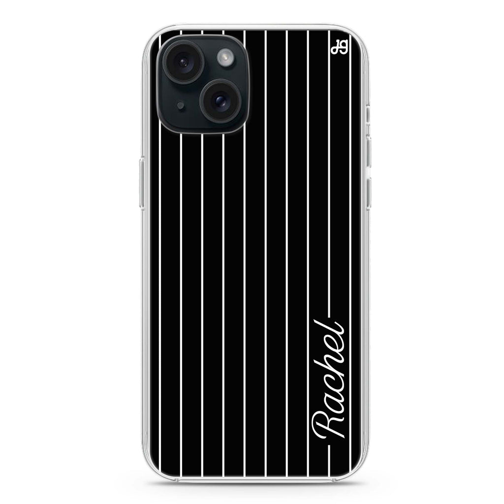 Stripes I iPhone 15 Plus Magsafe 兼容水晶透明保護殼