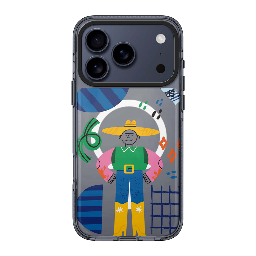 Abstract People 款式 4 iPhone 17 Pro Max MagSafe 水晶透明保護殼 抽象圖案設計 圖1
