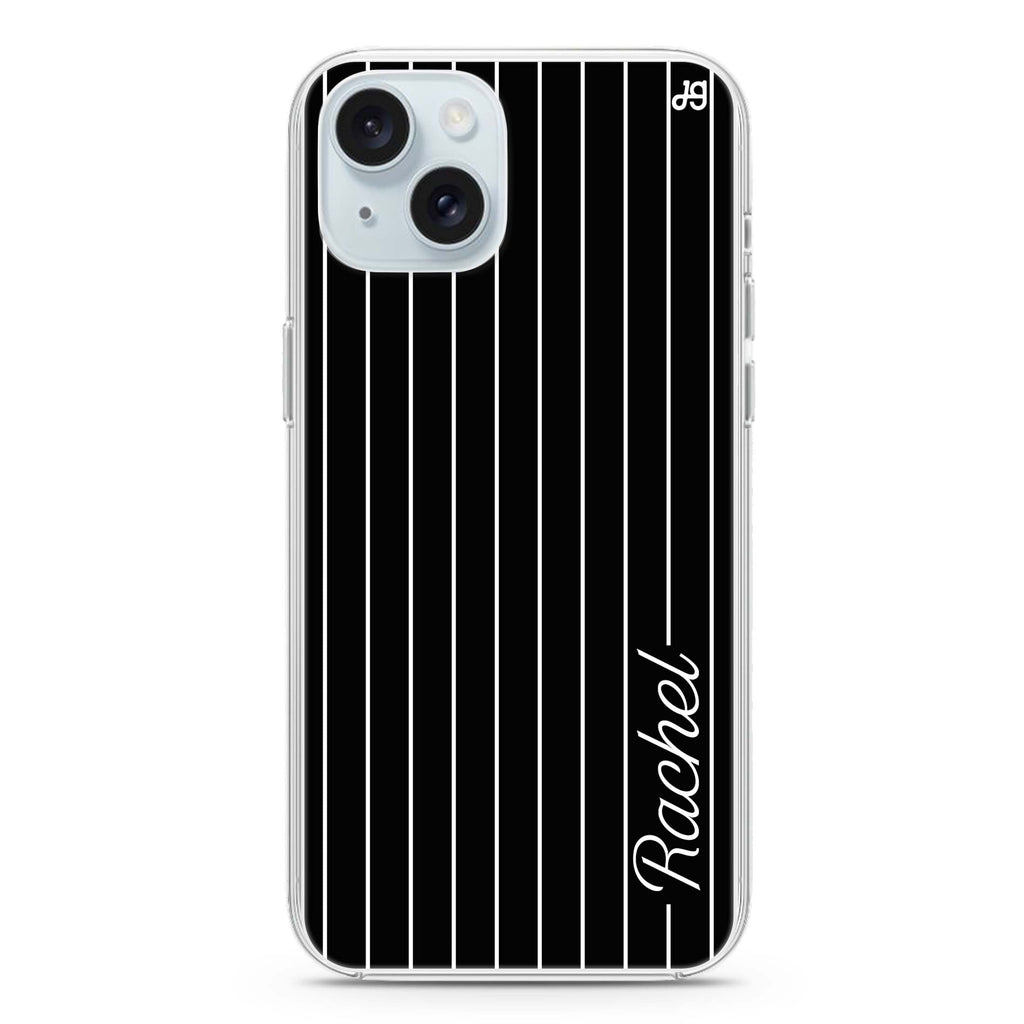 Stripes I iPhone 15 Magsafe 兼容水晶透明保護殼