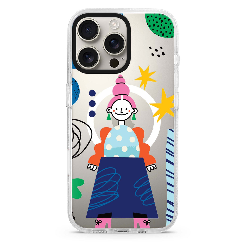 Abstract People Magsafe 兼容水晶透明保護殼