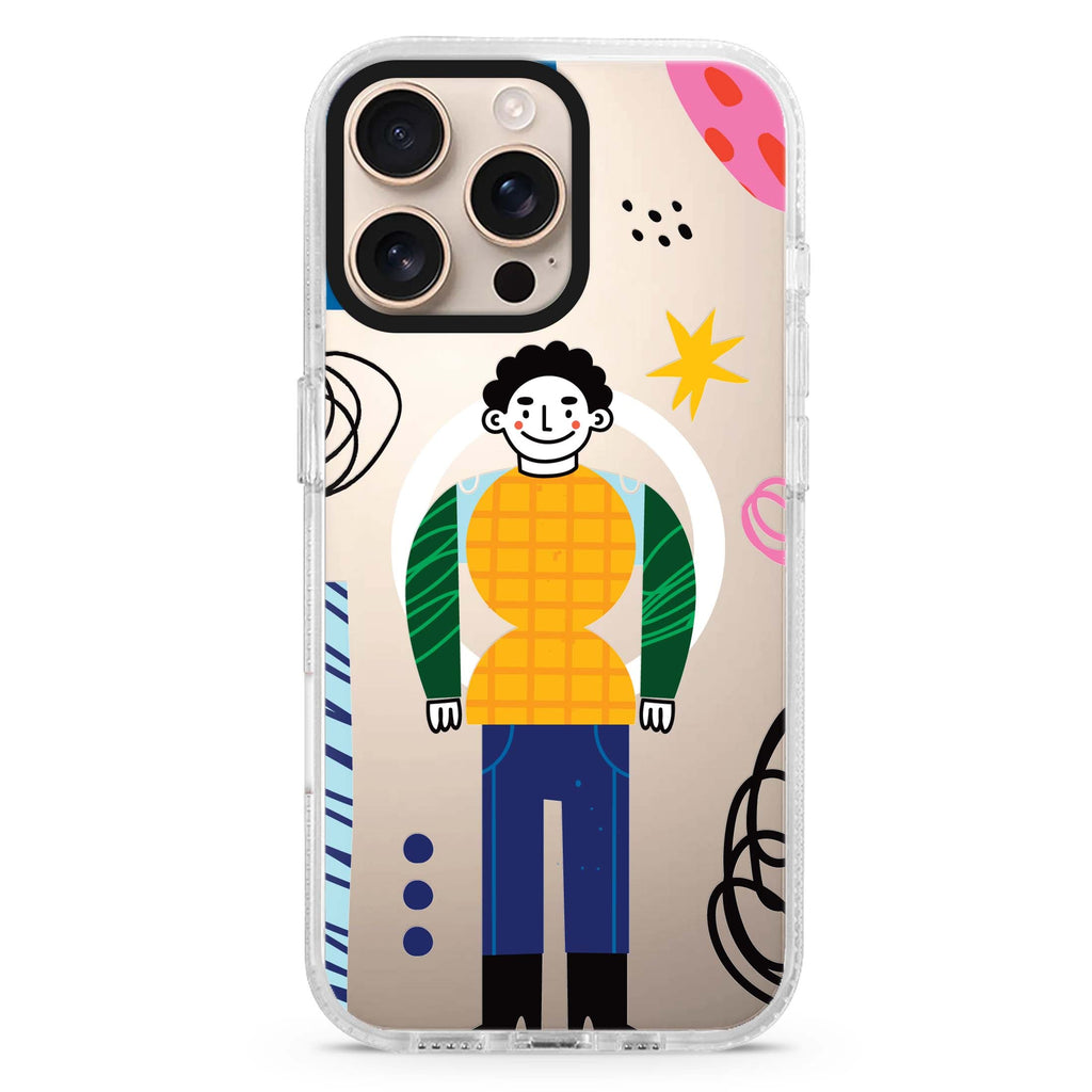 Abstract People Magsafe 兼容水晶透明保護殼