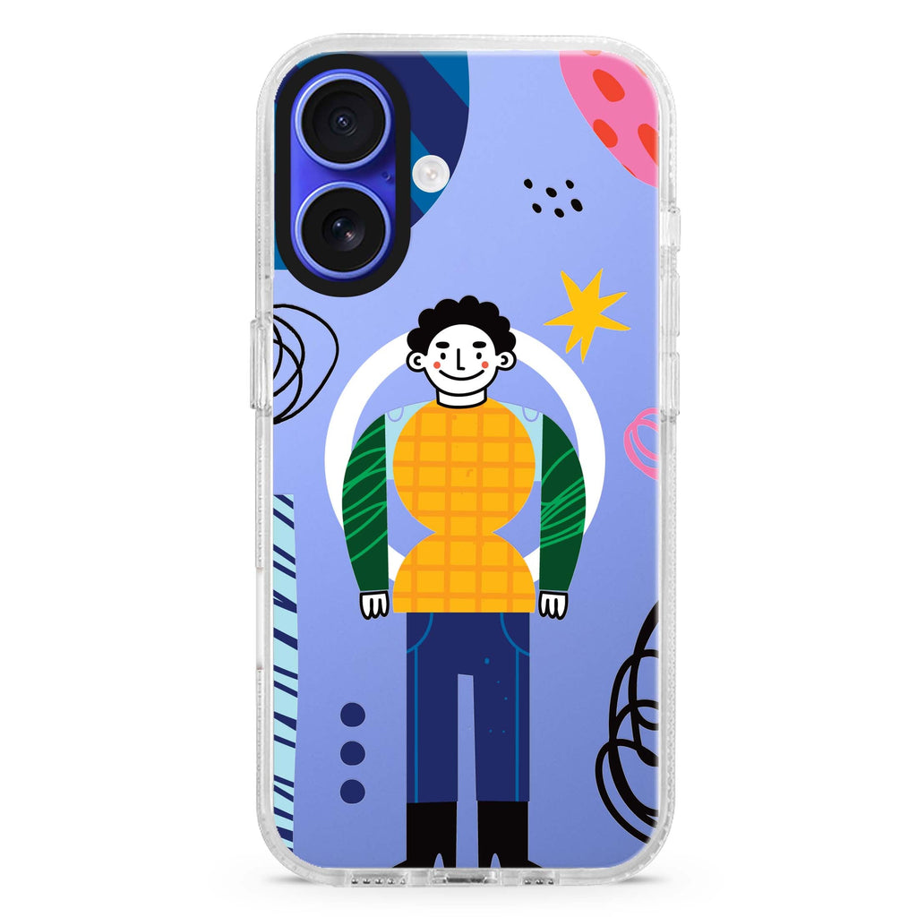 Abstract People Magsafe 兼容水晶透明保護殼
