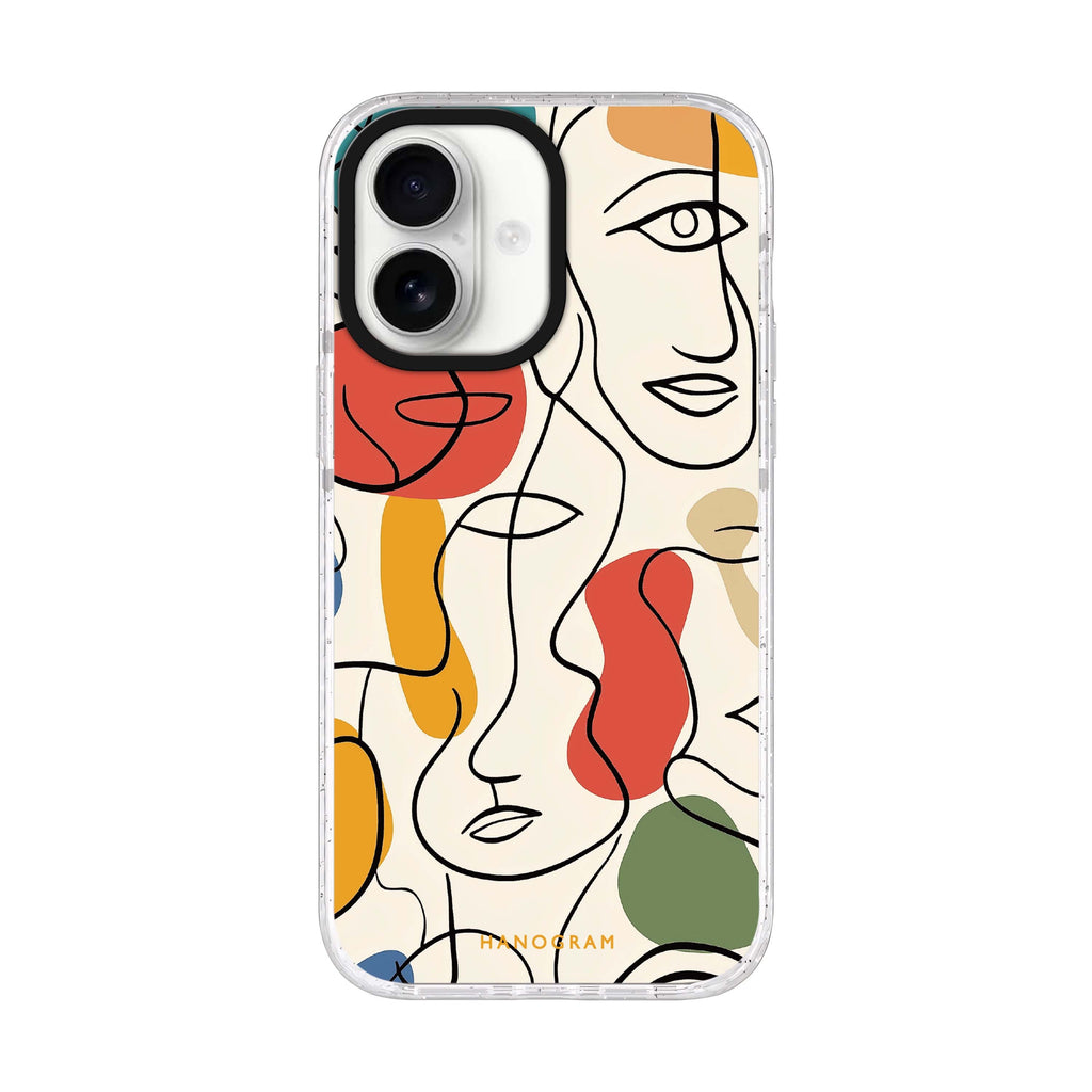 Faces of Joy iPhone 17 水晶透明保護殼正面展示