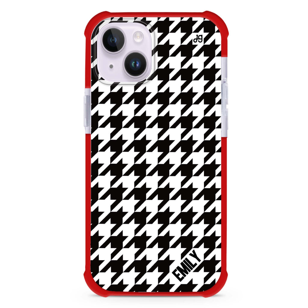 Houndstooth iPhone 15 Plus Magsafe 兼容超強防摔保護殼
