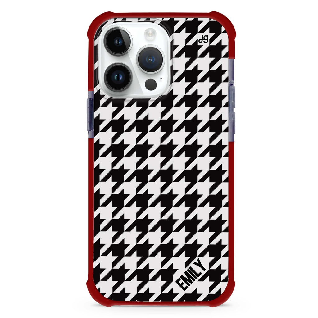 Houndstooth iPhone Magsafe 兼容超強防摔保護殼