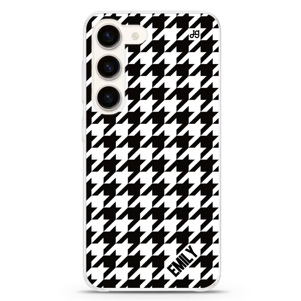 Houndstooth Samsung Galaxy 水晶透明保護殼