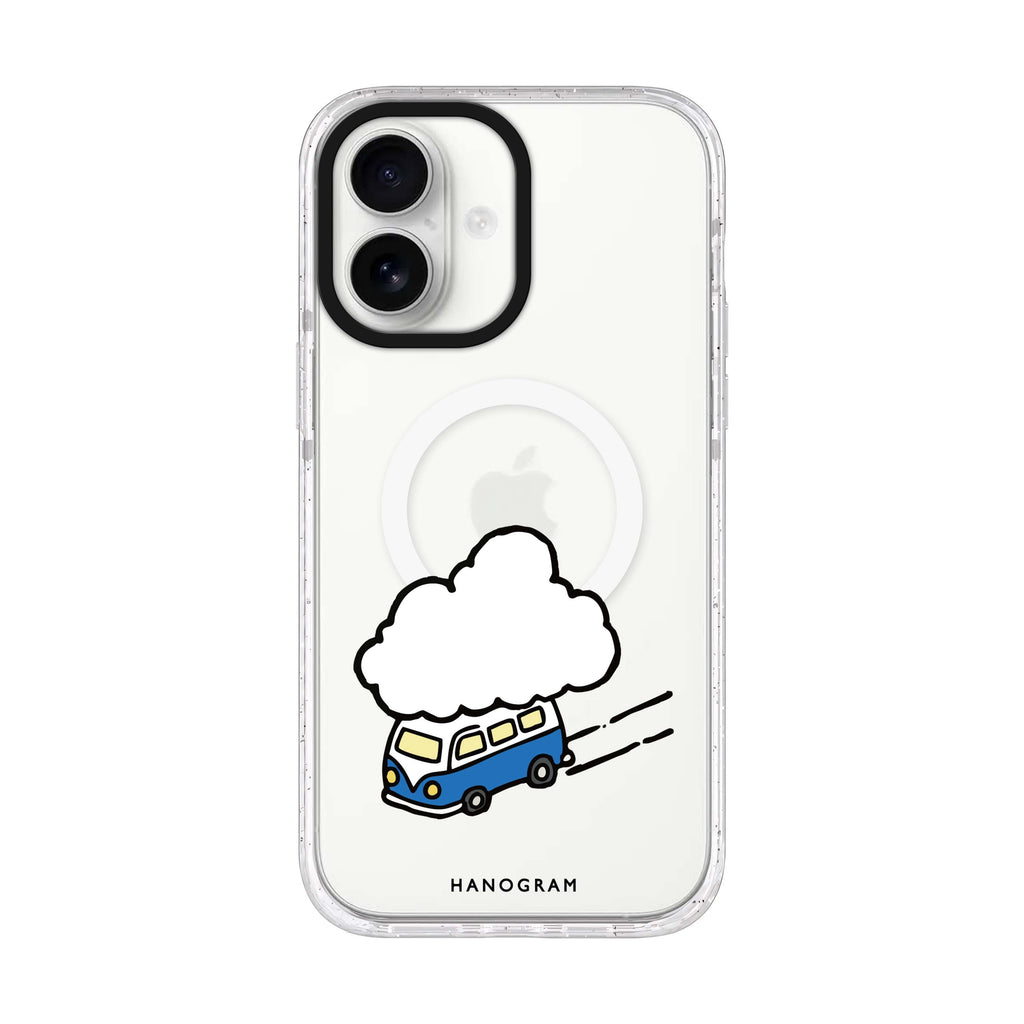 Cloud Trip iPhone 17 水晶透明保護殼正面展示