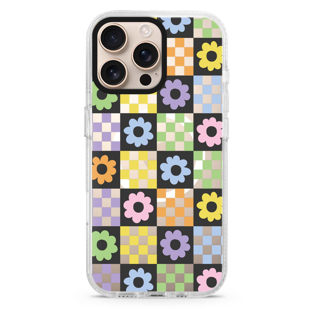 Flowers Magsafe 兼容水晶透明保護殼